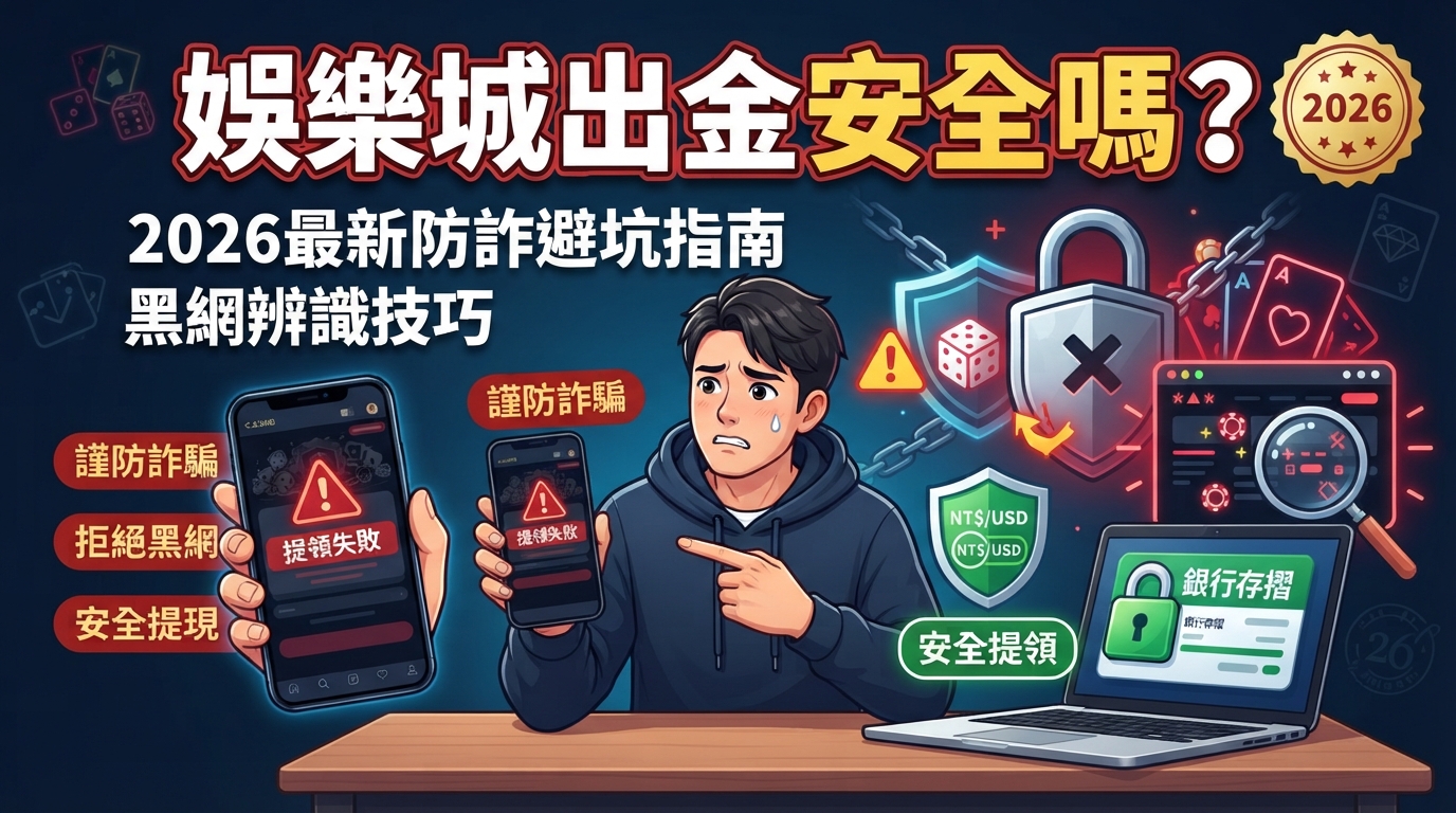 娛樂城出金安全嗎？2026最新防詐避坑指南與黑網辨識技巧